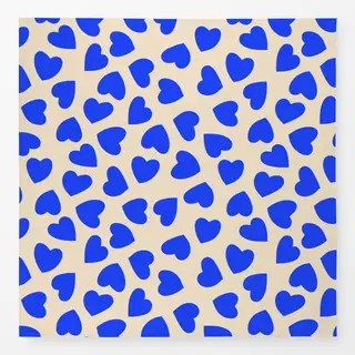 Tischdecke Blue Heart Pattern
