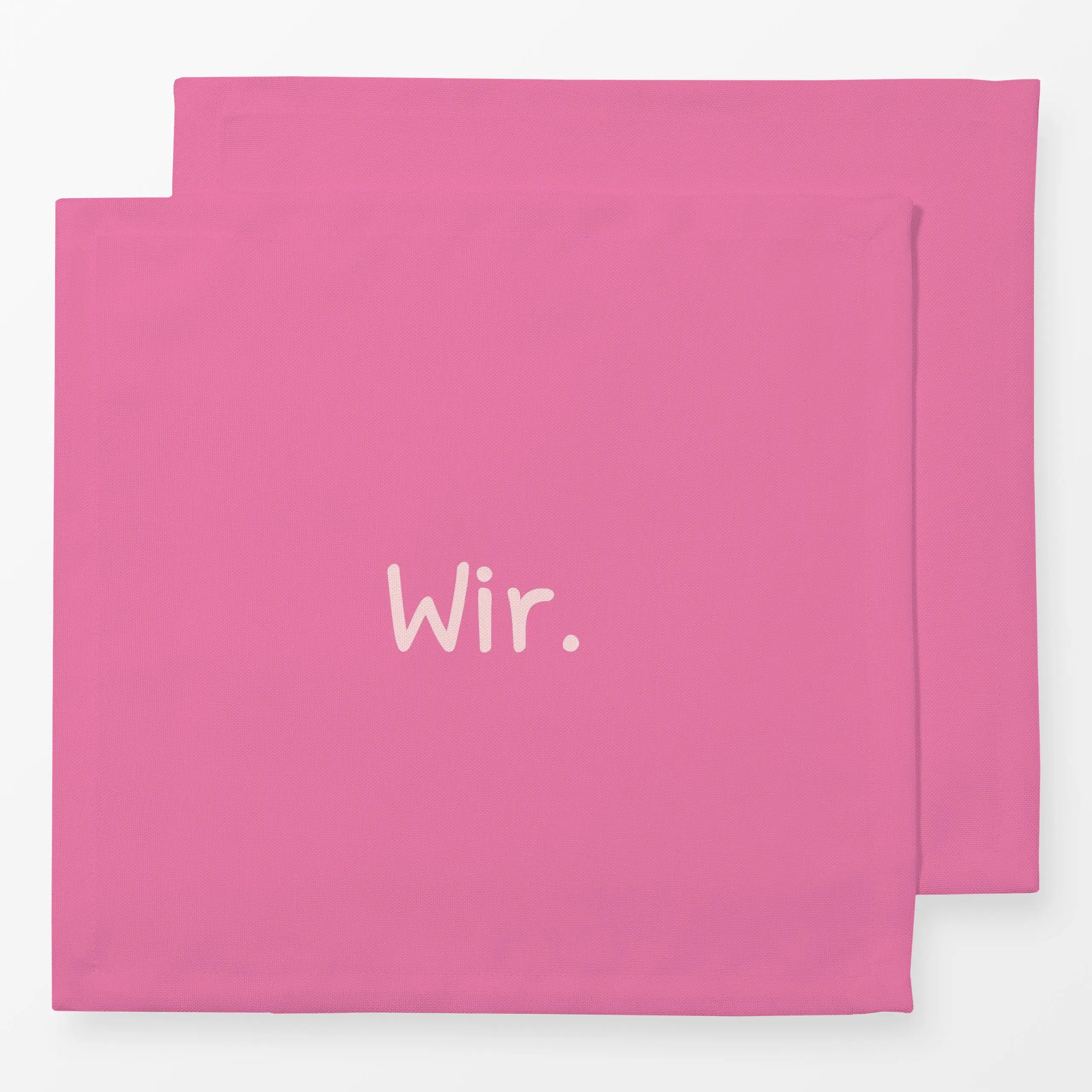 Servietten Wir pink - Liebe, Romantik & Pride, Sprüche & Schriftzüge, Anlässe - von „Karen Menzenbach"; Paare, Hochzeit, Val...