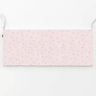 Bankauflage Punkte Polka Dots Rosa