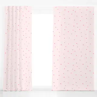 Dekovorhang Punkte Polka Dots Rosa