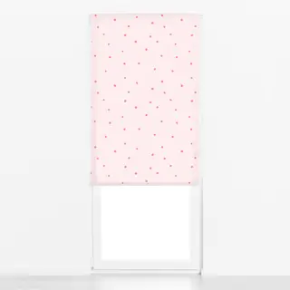 Raffrollo Punkte Polka Dots Rosa