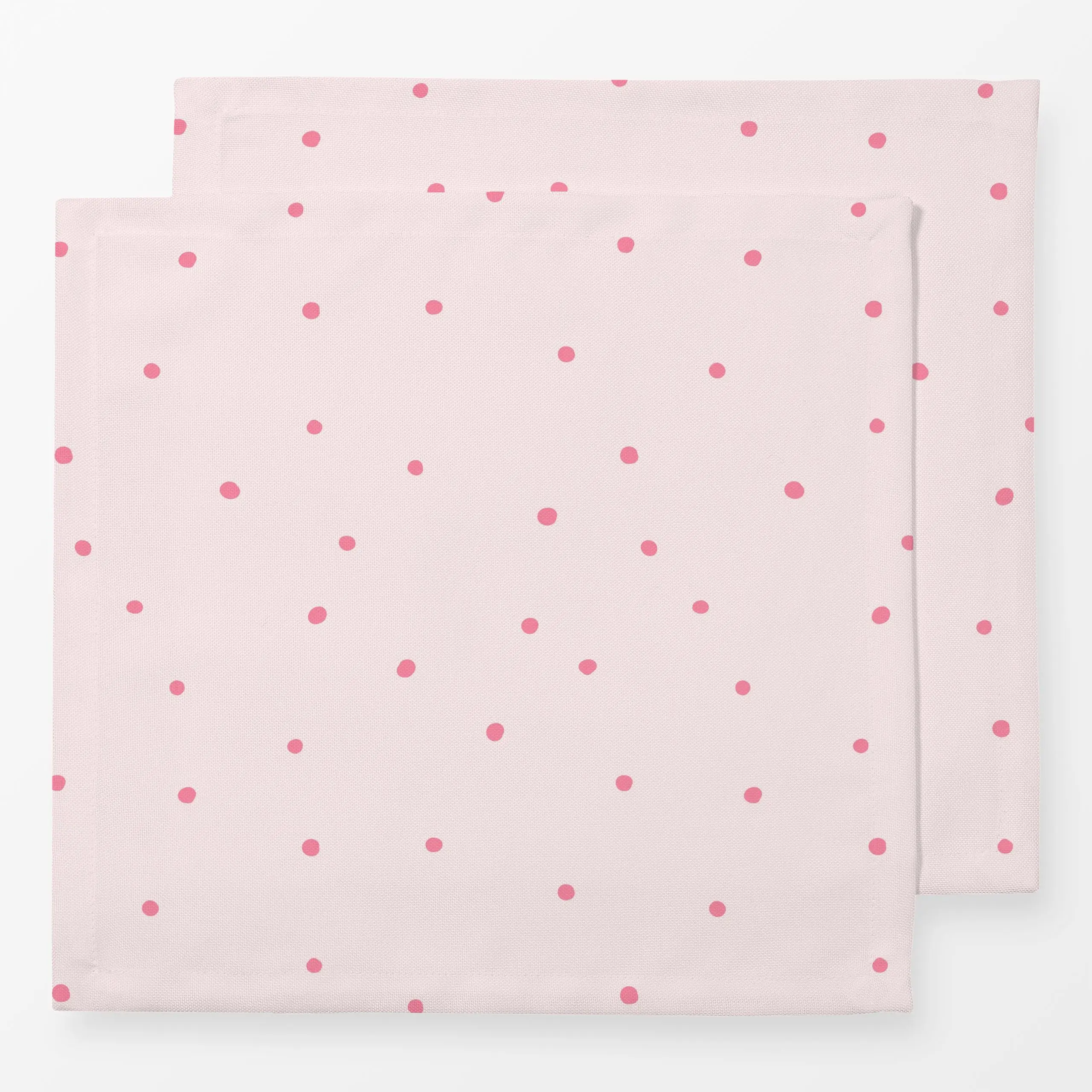 Servietten Punkte Polka Dots Rosa - Frühling, Symbole & Muster - von „Monika Strigel"; minimal, Punkte, niedlich, Dots, Scan...