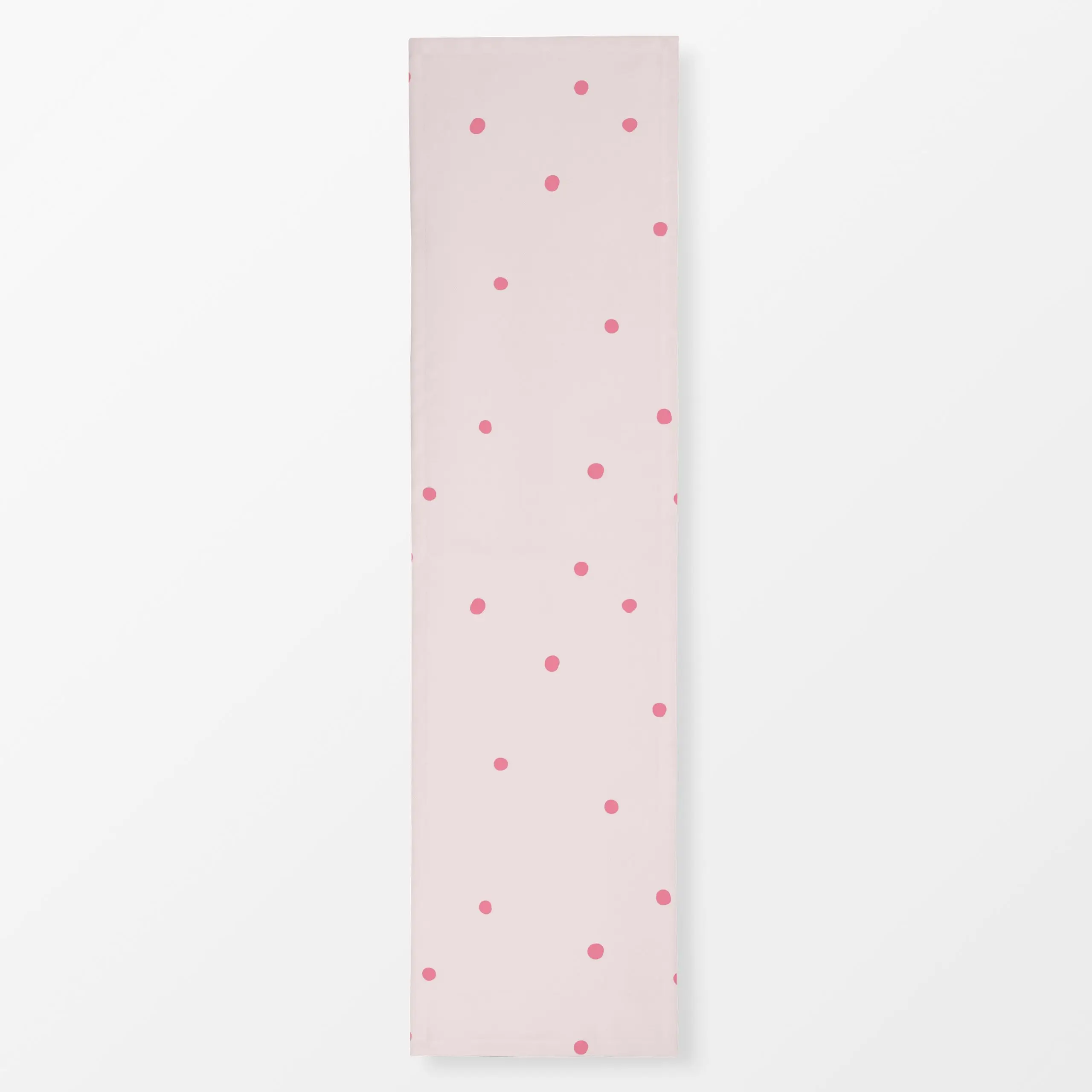 Tischläufer Punkte Polka Dots Rosa - Frühling, Symbole & Muster - von „Monika Strigel"; minimal, Punkte, niedlich, Dots, Sca...
