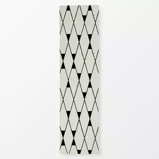 Tischläufer Crossword Black Beige