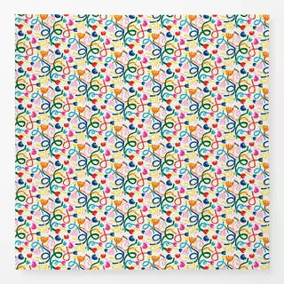 Tischdecke Bunte Streifen Blumen