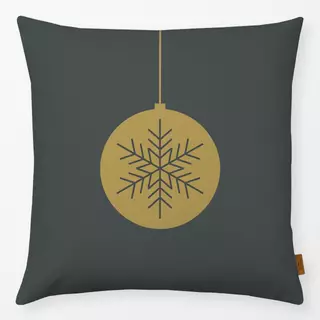 Kissen Weihnachtskugel Schneeflocke