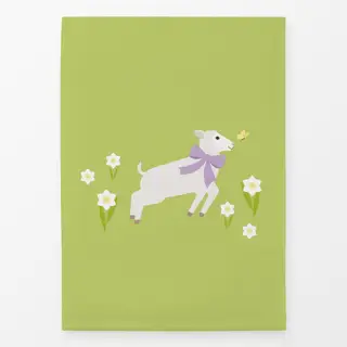 Geschirrtücher Ostern Lamm Osterglocken