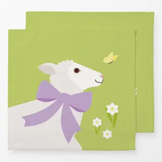 Servietten Ostern Lamm Osterglocken