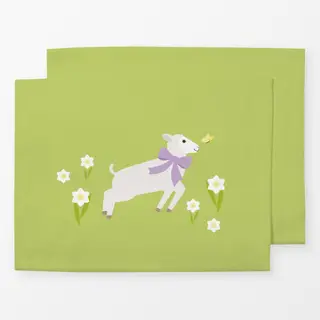 Tischset Ostern Lamm Osterglocken