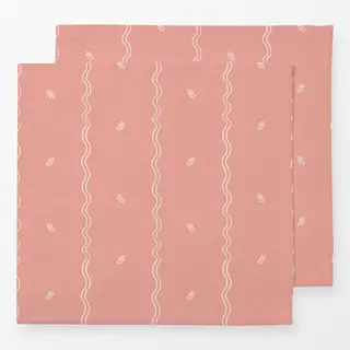 Servietten little leaves rosa