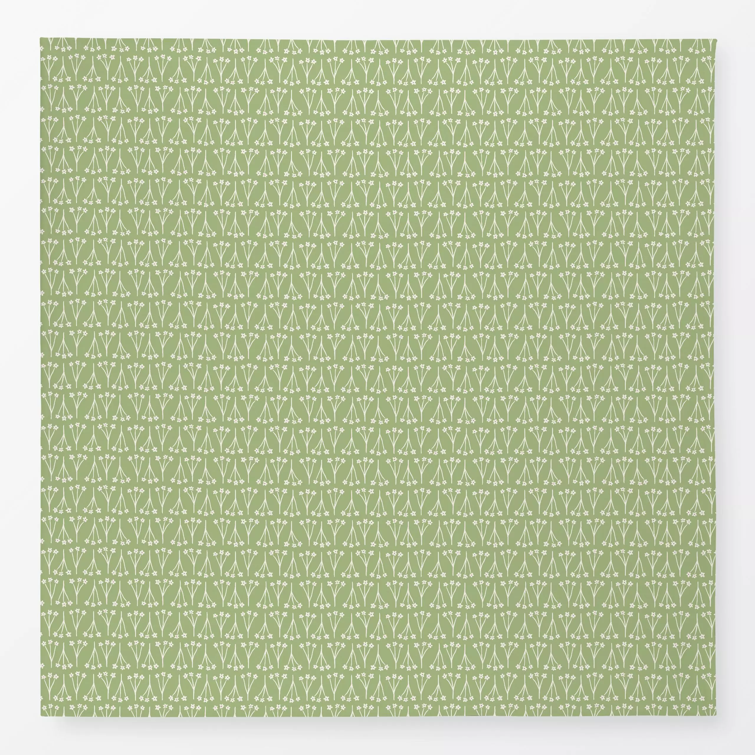 Tischdecke Blümchen beige grün - Blumen & Florales, Frühling, Symbole & Muster - von „Kathrin Woo"; Muster, modern, verspiel...