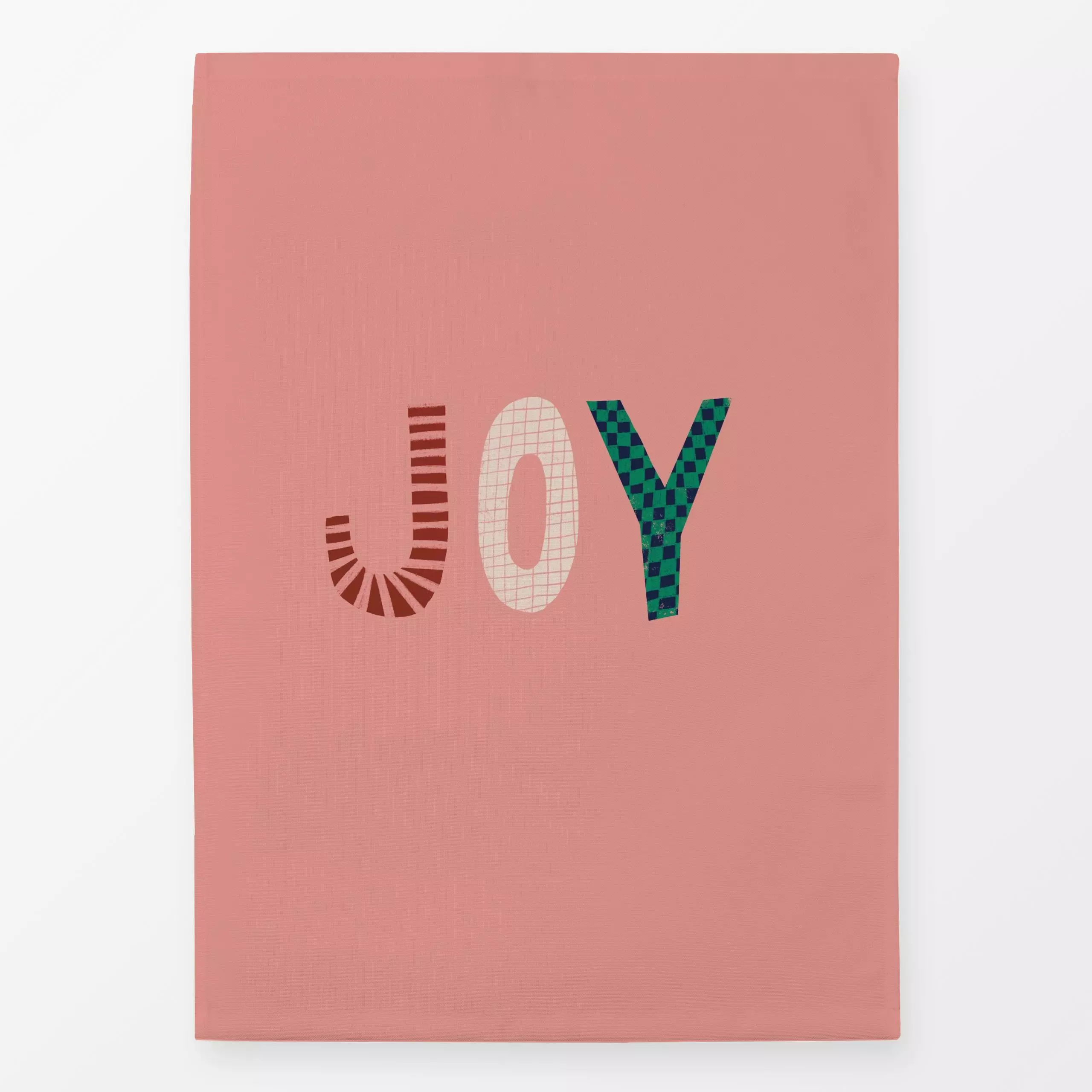 Geschirrtücher Joy Rosa - Sprüche & Schriftzüge, Weihnachten - von „Studio ROSAGRAU"; Merry Christmas, Winter, Lettering, St...