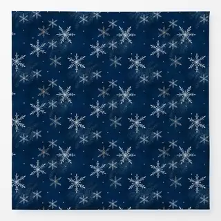 Tischdecke Let It Snow Blue