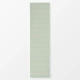 Tischläufer Streifenmuster creme gruen