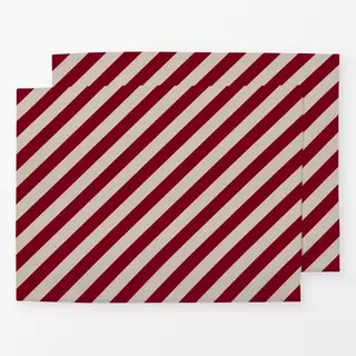 Tischset Diagonal Stripes berry