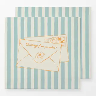 Servietten Post aus dem Paradies