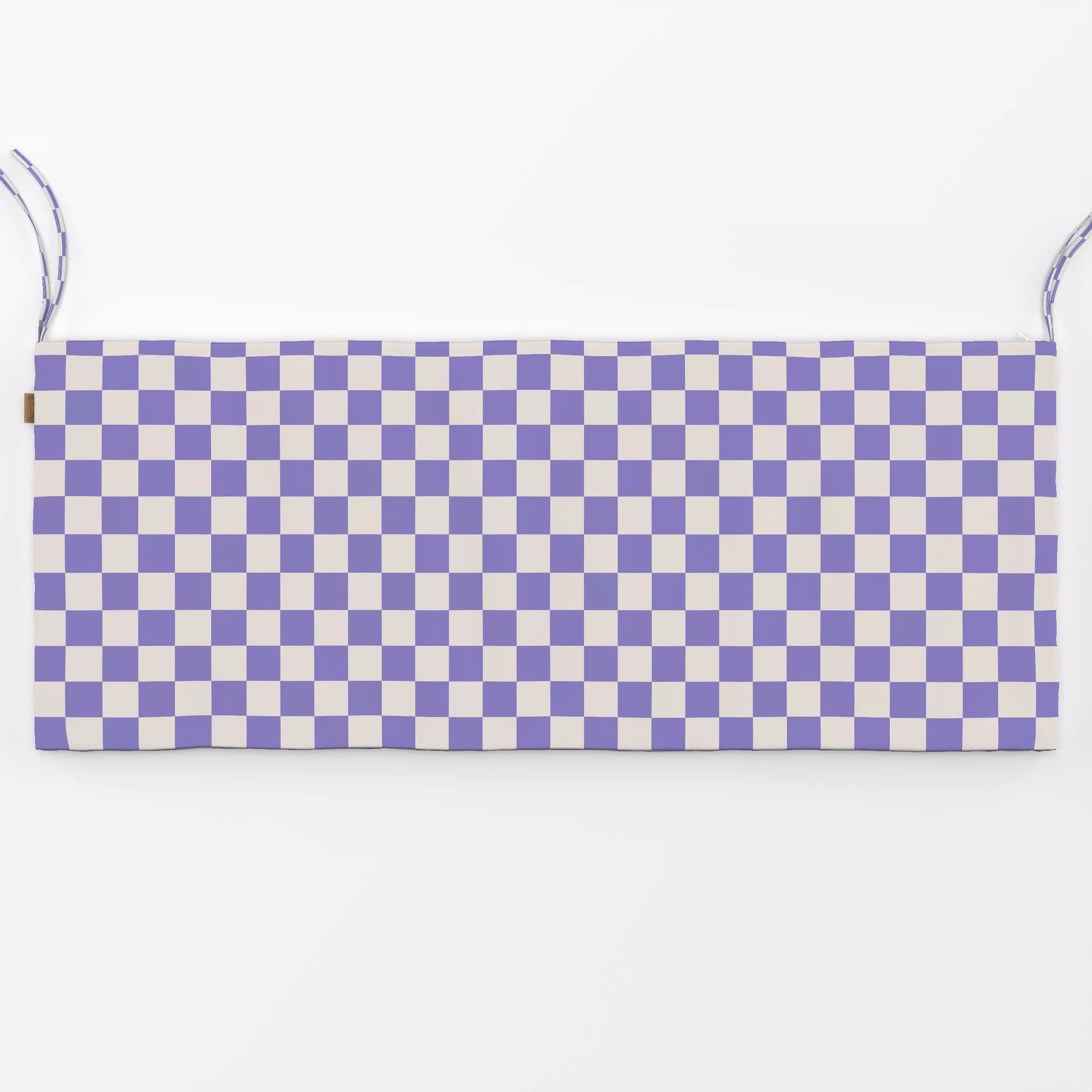 Bankauflage Checks Winterviolett - Symbole & Muster - von „textilwerk"; Illustration, skandinavisch, Weihnachten, beige, wei...