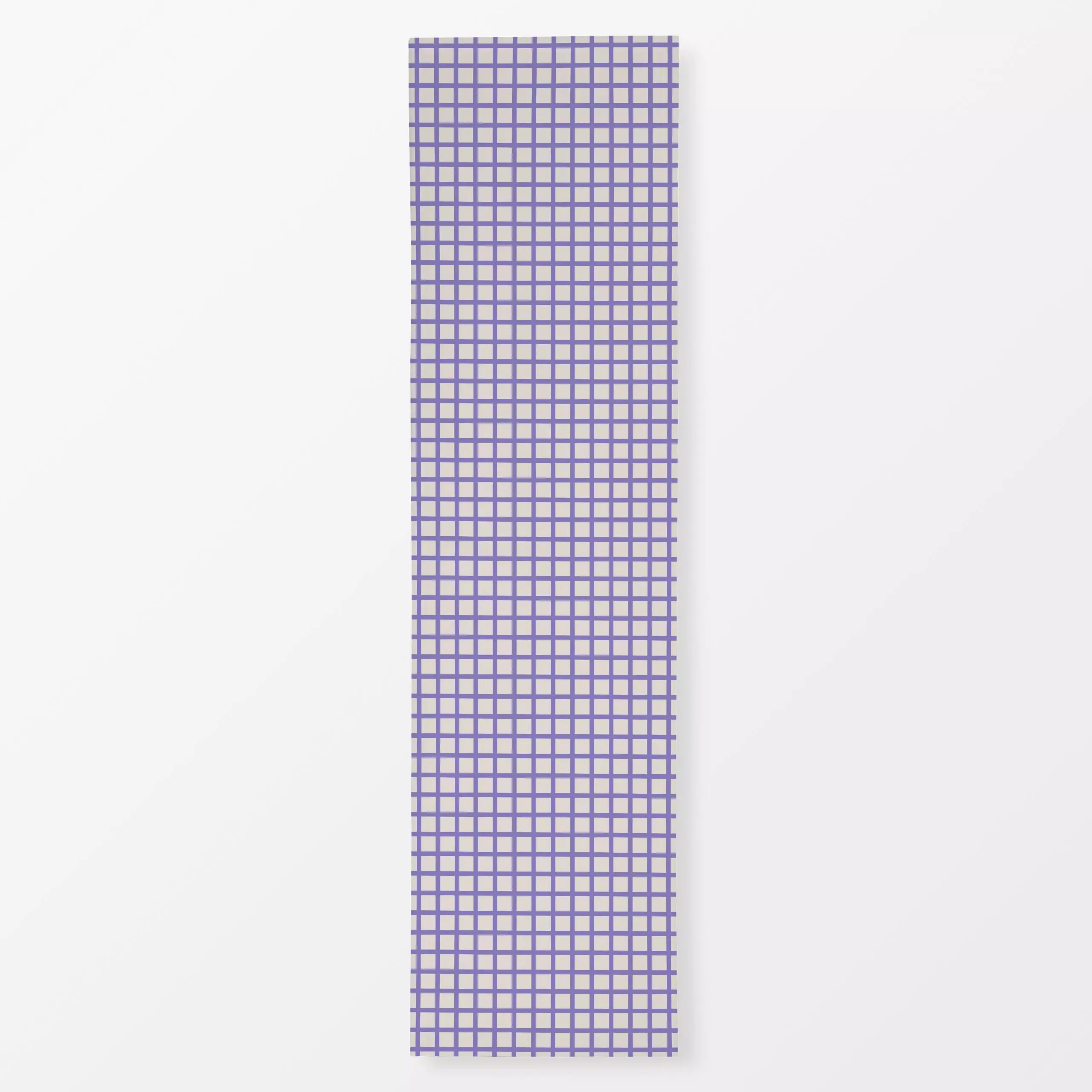Tischläufer Karos Winterviolett - Weihnachten, Winter, Symbole & Muster - von „textilwerk"; Illustration, skandinavisch, Wei...