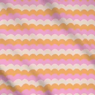 Meterware Retro Zickzack Wellen Muster