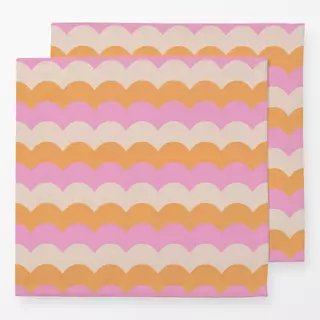 Servietten Retro Zickzack Wellen Muster