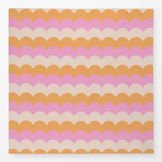 Tischdecke Retro Zickzack Wellen Muster