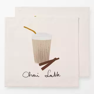 Servietten Chai Latte