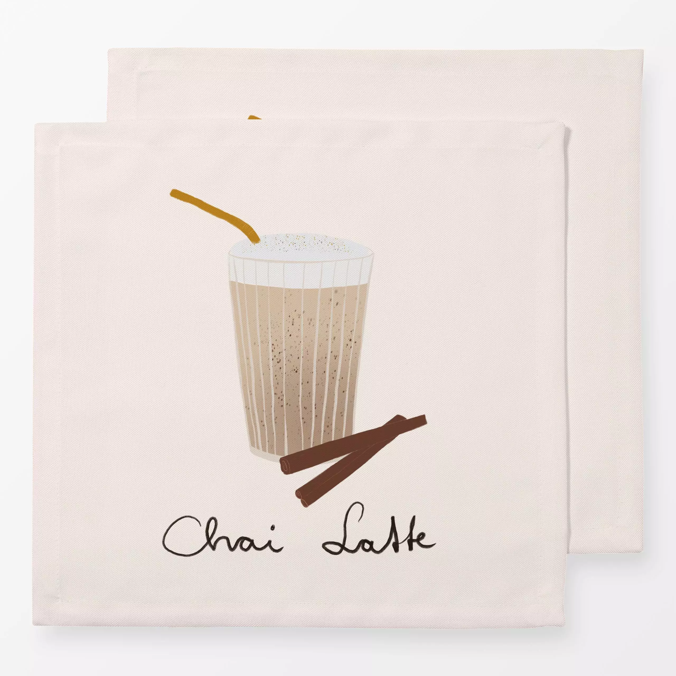 Servietten Chai Latte - Winter, Küche, Essen & Trinken - von „Sophie Augustin Illustration"; Zimt, winterlich, drink, Drinks...
