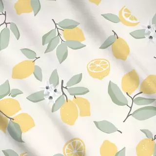 Meterware Viele Zitronen