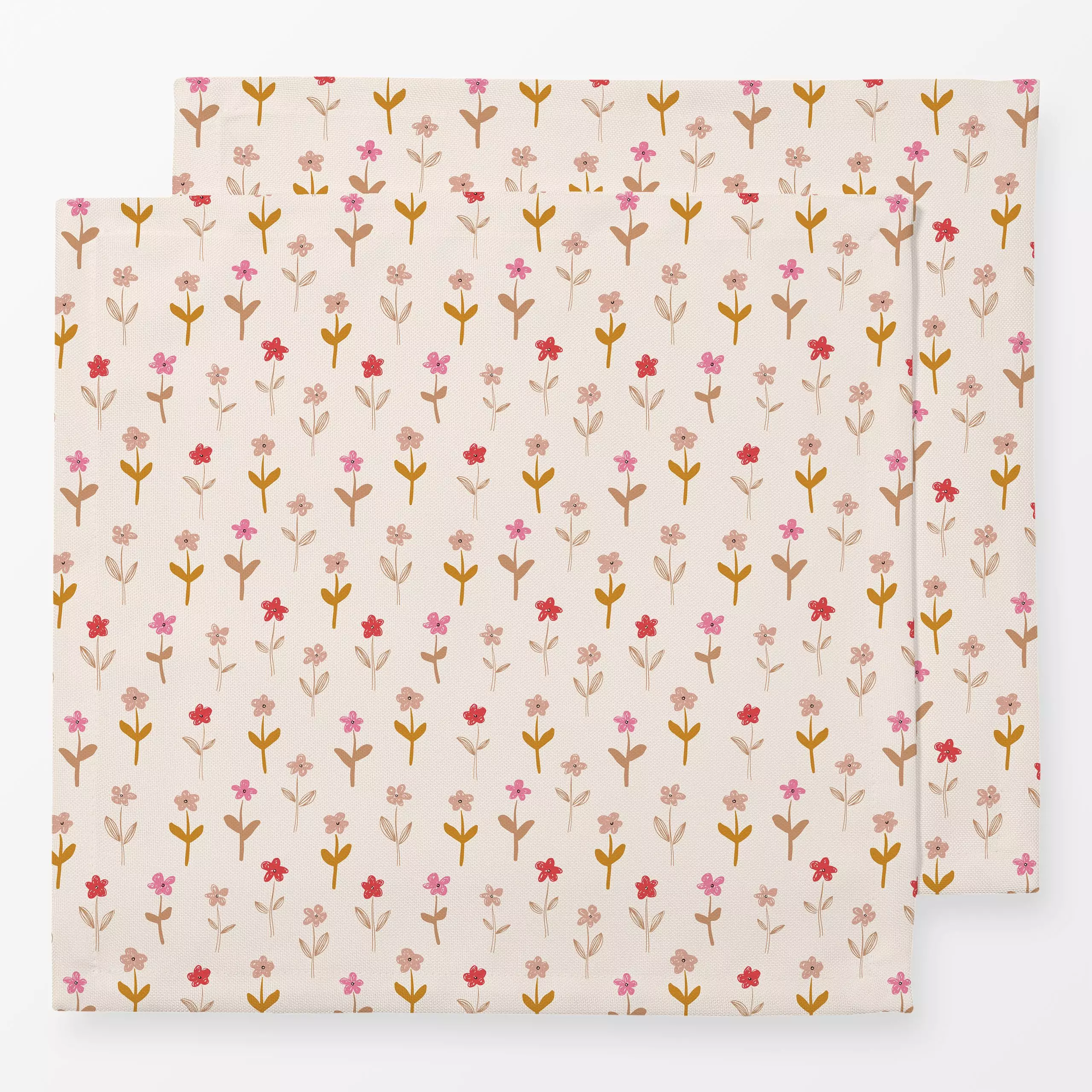 Servietten Morning Greeting - Blumen & Florales, Symbole & Muster - von „Kathrin Woo"; Muster, abstrakt, Kissen, Sommerblume...