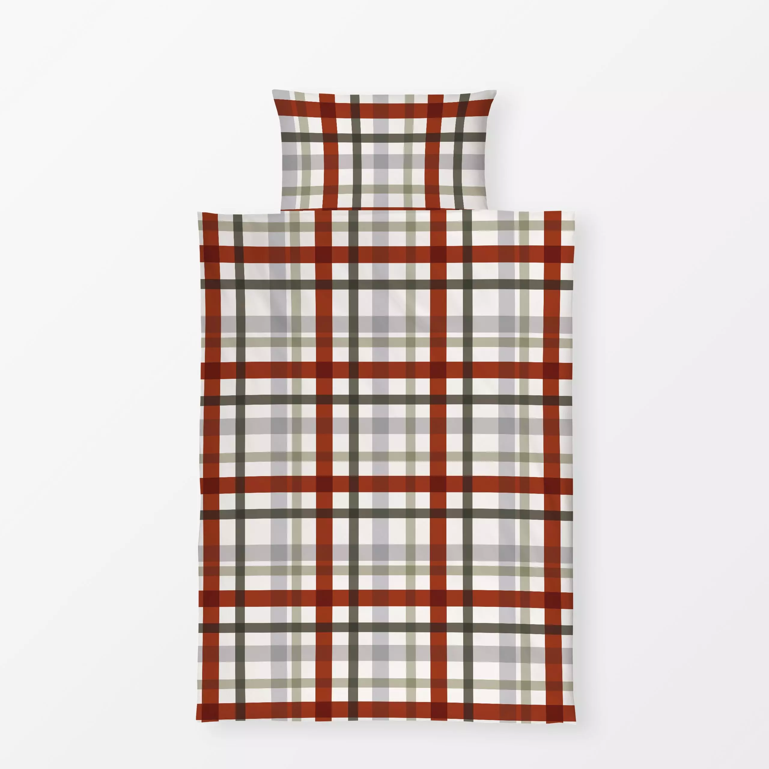 Bettwäsche Christmas Plaid - Weihnachten, Symbole & Muster - von „moDeern Design Studio"; Weihnachten, Karo, weihnachtlich, ...