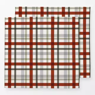 Servietten Christmas Plaid