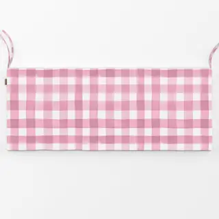 Bankauflage Karo Gingham Watercolor Pink