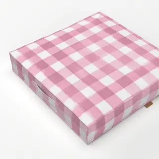 Bodenkissen Karo Gingham Watercolor Pink