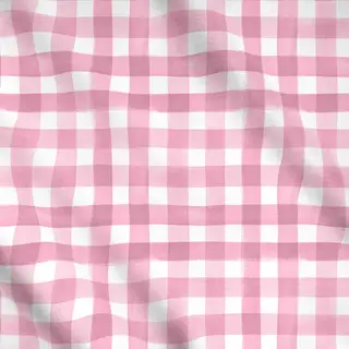 Meterware Karo Gingham Watercolor Pink