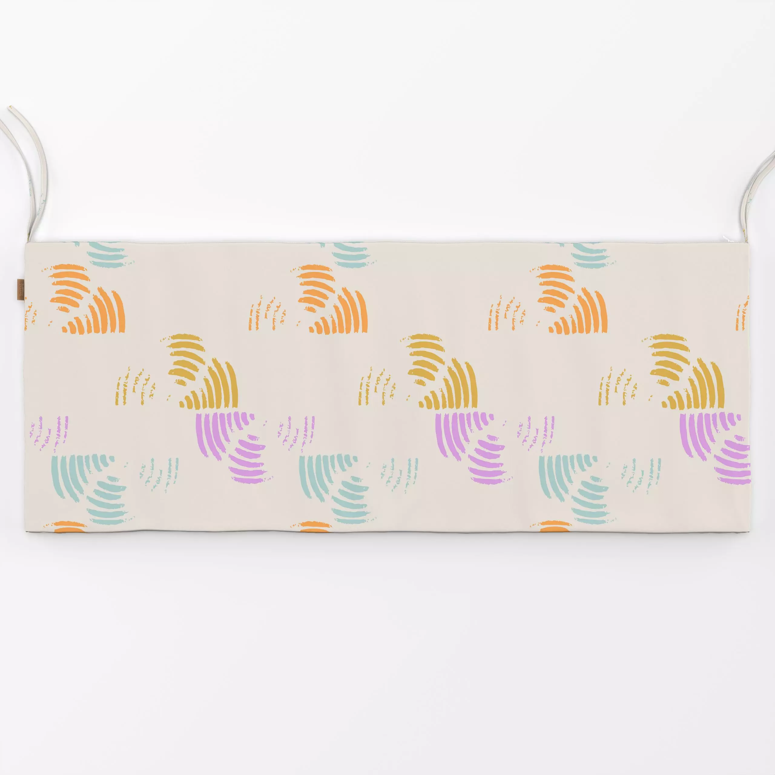 Bankauflage Rainbow Fun Brush - Symbole & Muster - von „Patries Elisabeth"; boho, Kinder, Regenbogen, Orange, Sommer, pink, ...