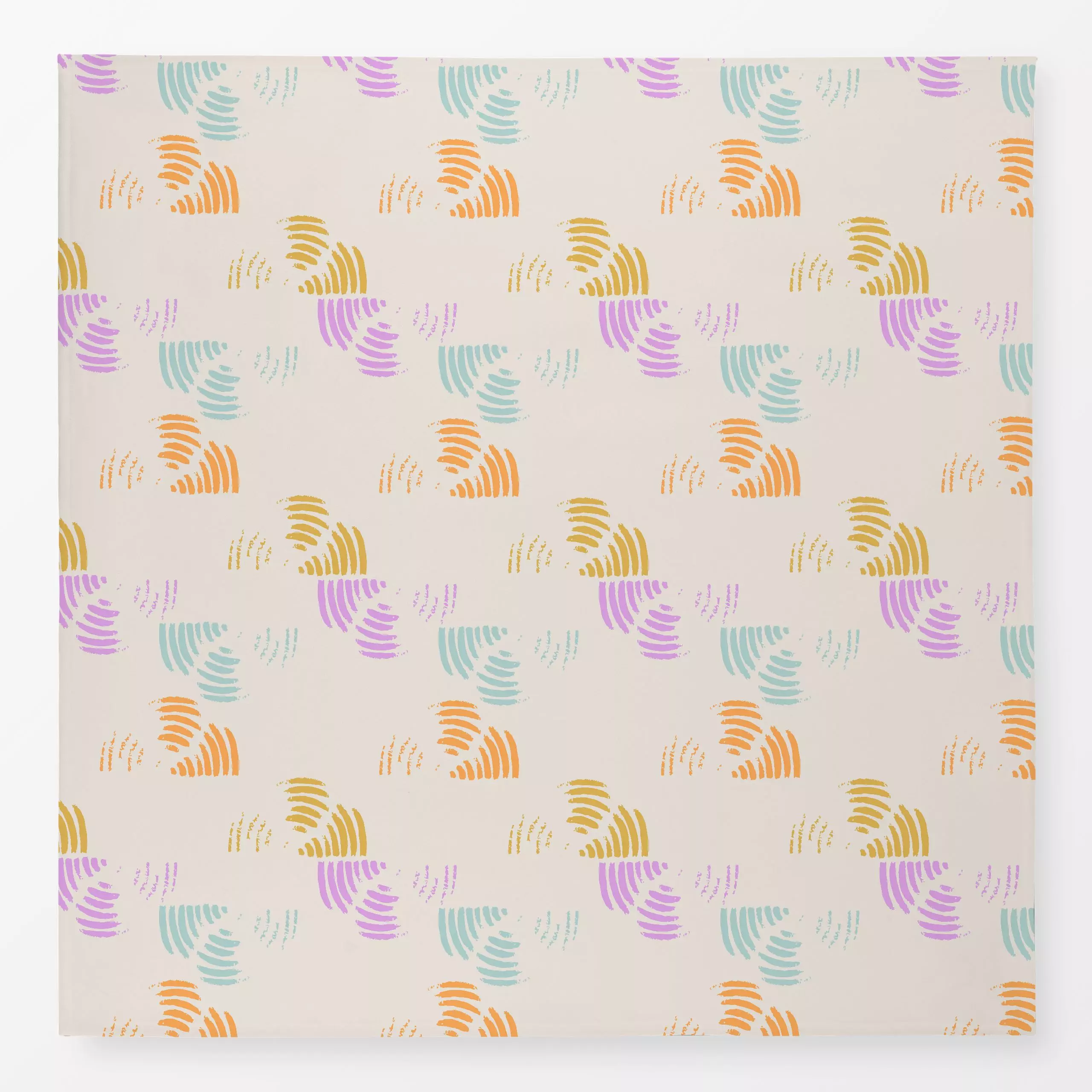 Tischdecke Rainbow Fun Brush - Symbole & Muster - von „Patries Elisabeth"; boho, Kinder, Regenbogen, Orange, Sommer, pink, g...