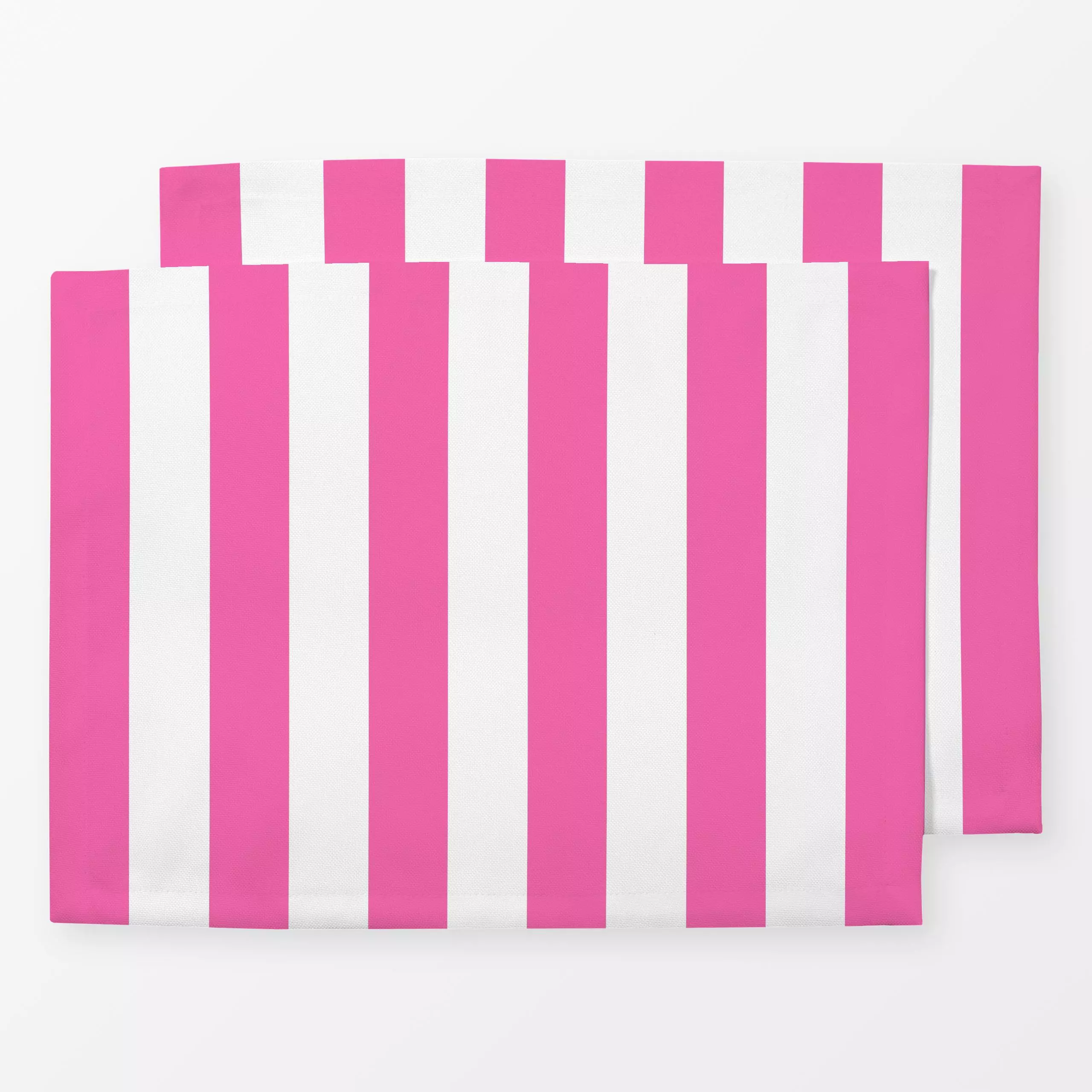 Tischset Streifen pink weiß - Symbole & Muster - von „Lisa Jasmin Bauer"; Streifen, Sommer, pink, farbenfroh, gestreift, tre...