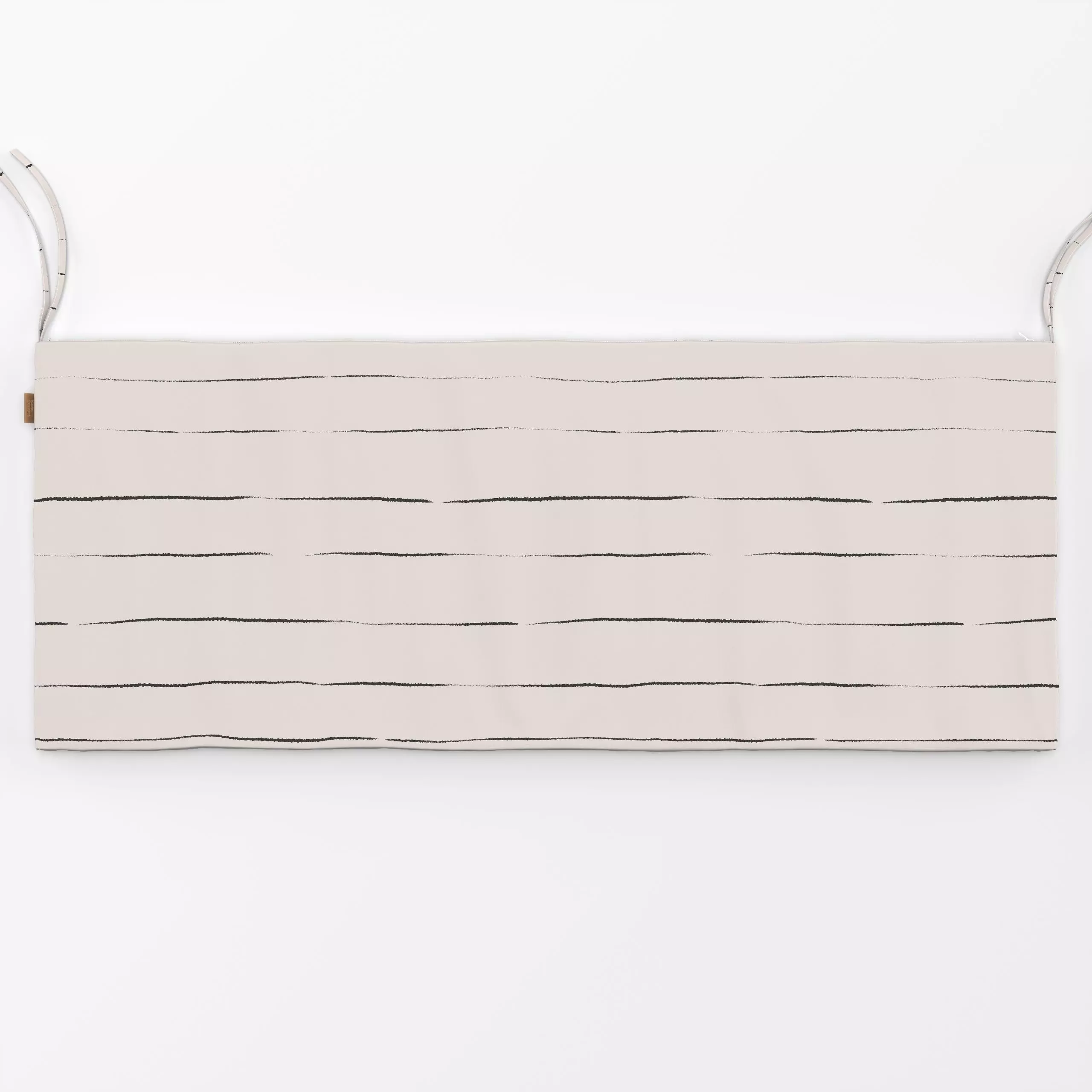 Bankauflage Stripes soft beige - Symbole & Muster - von „Julia Schumacher"; minimal, Streifen, lineart, gestreift, juliaschu...