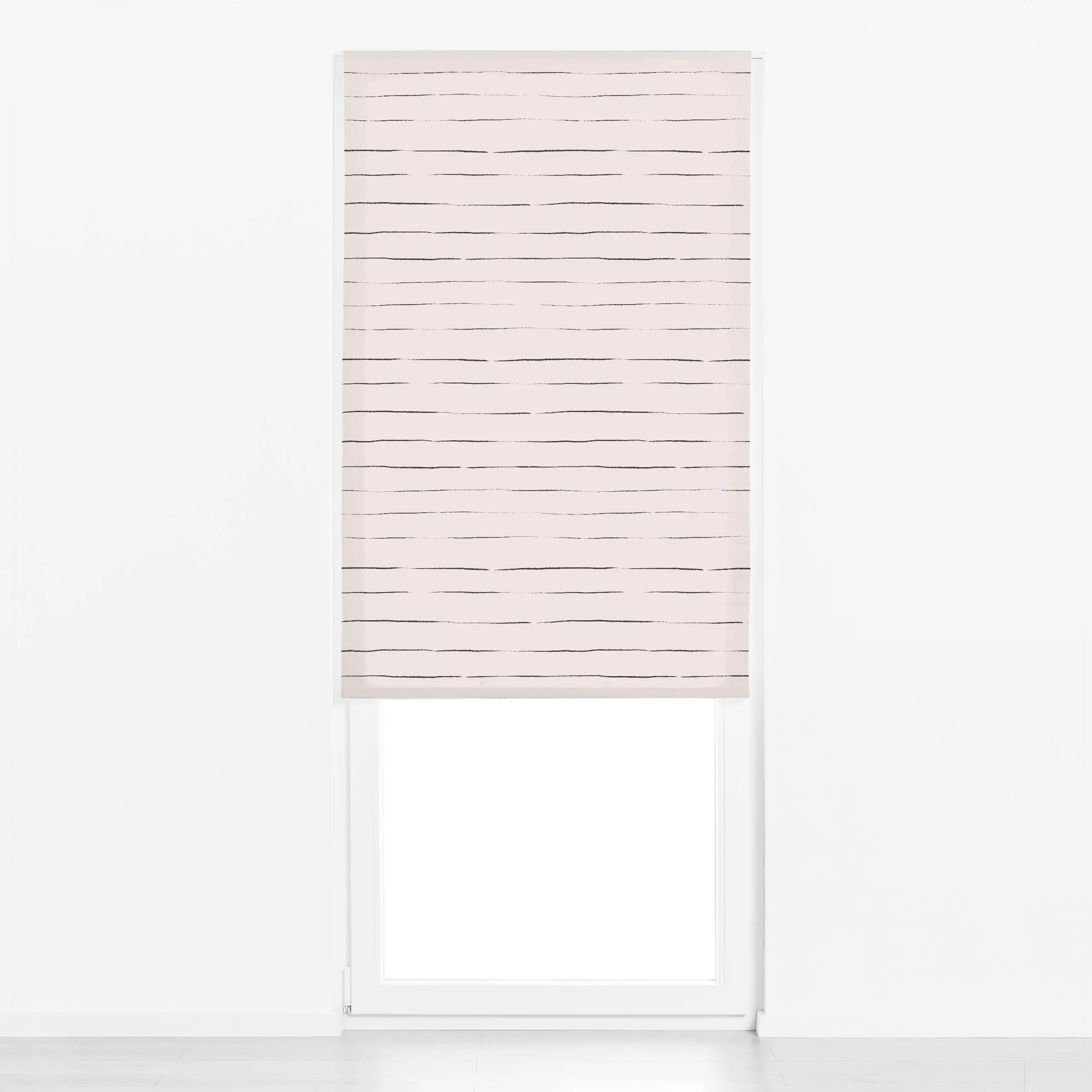 Raffrollo Stripes soft beige - Symbole & Muster - von „Julia Schumacher"; minimal, Streifen, lineart, gestreift, juliaschuma...