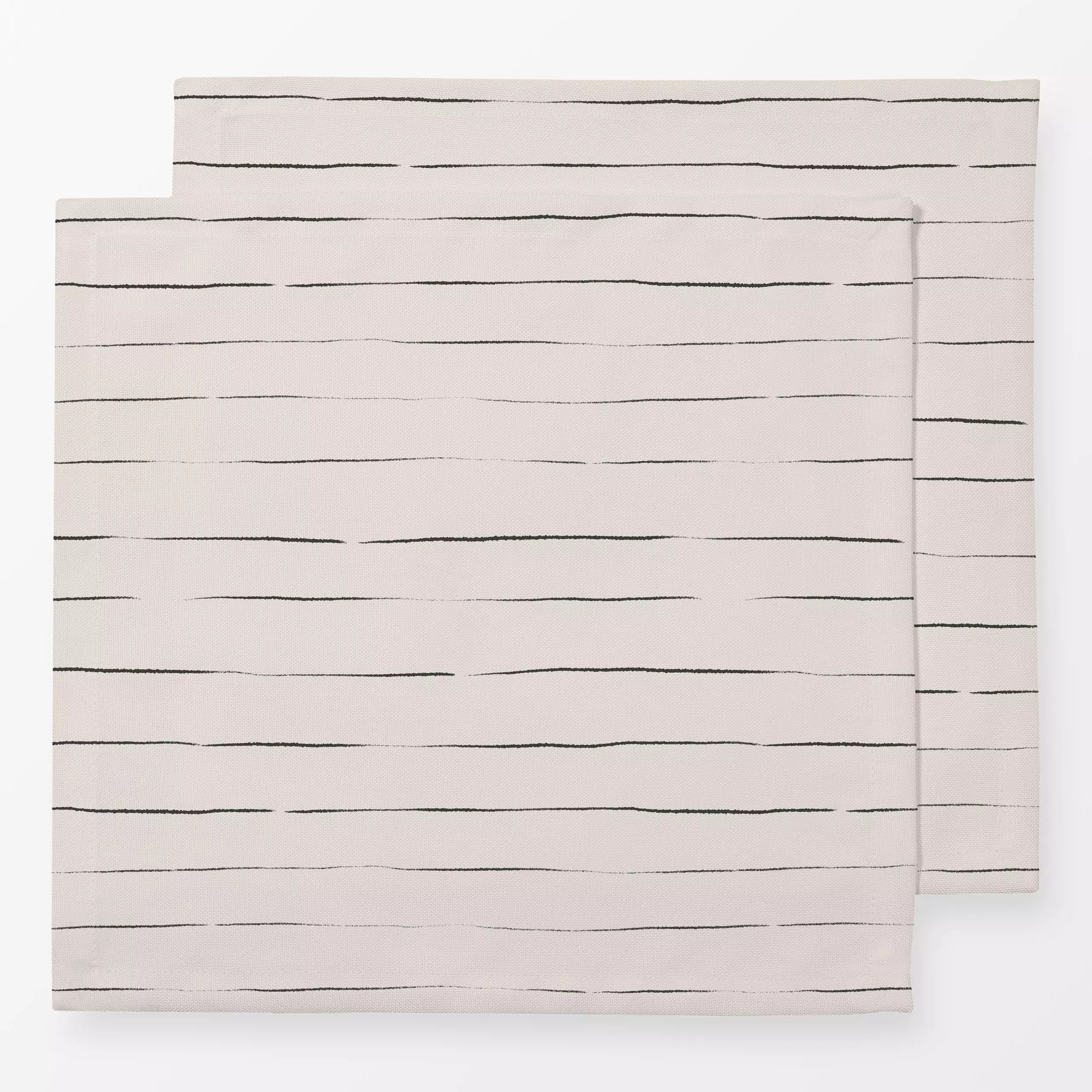 Servietten Stripes soft beige - Symbole & Muster - von „Julia Schumacher"; minimal, Streifen, lineart, gestreift, juliaschum...
