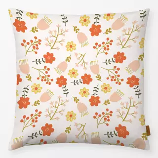 Kissen Muster Blumen und Beeren