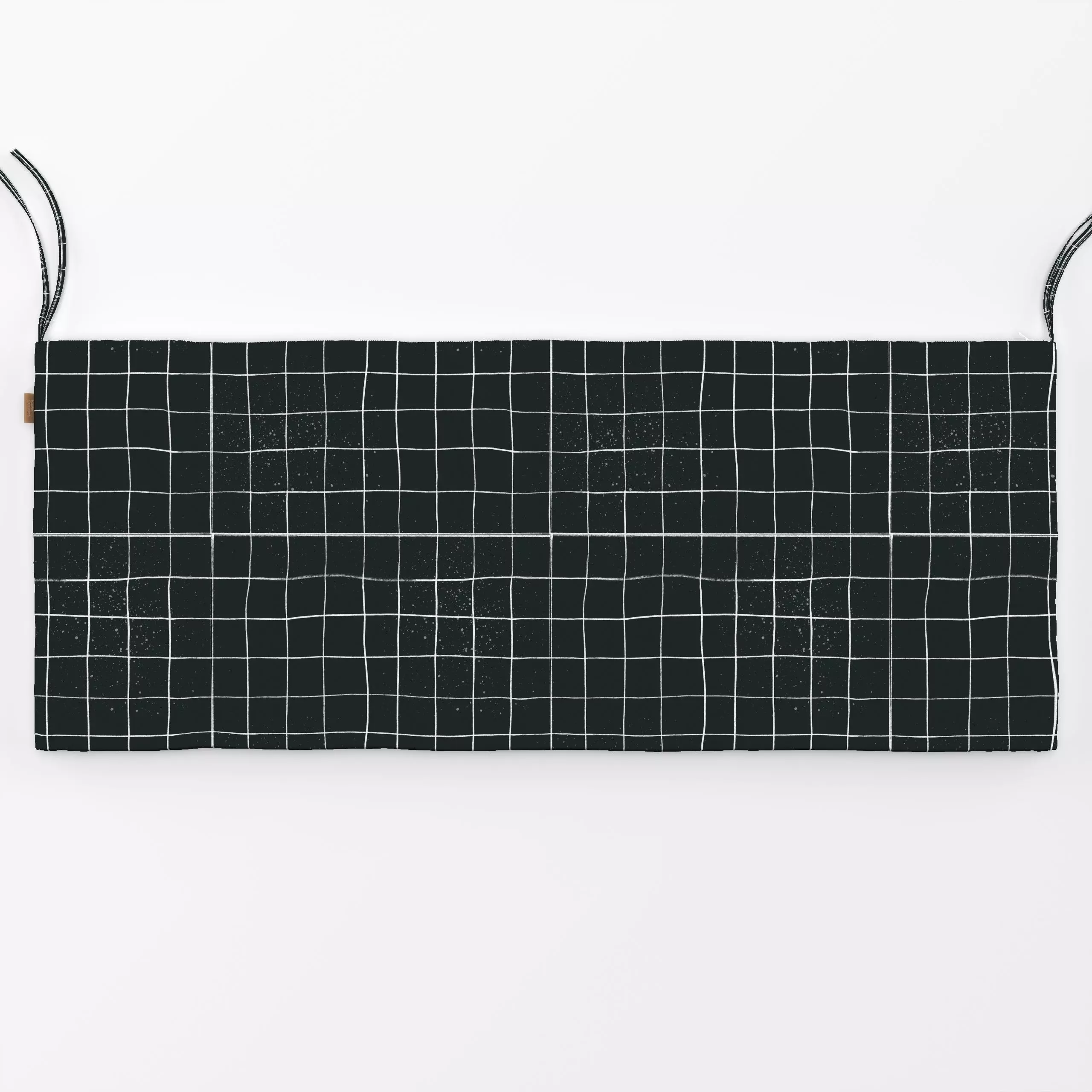 Bankauflage Snow no1 - Weihnachten, Symbole & Muster - von „Froilein Juno"; Muster, Linien, Punkte, Geometrisch, Schneeflock...