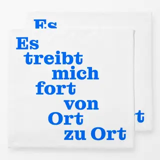 Servietten von Ort zu Ort (quadratisch)