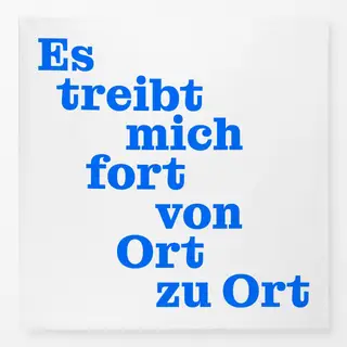 Tischdecke von Ort zu Ort (quadratisch)