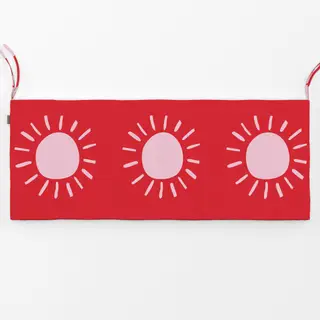 Bankauflage Sonne rot