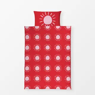 Bettwäsche Sonne rot