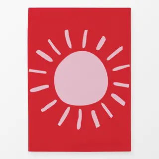 Geschirrtücher Sonne rot