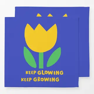 Servietten Weiter strahlen Tulpe