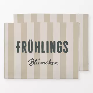 Tischset Frühlingsblümchen Beige