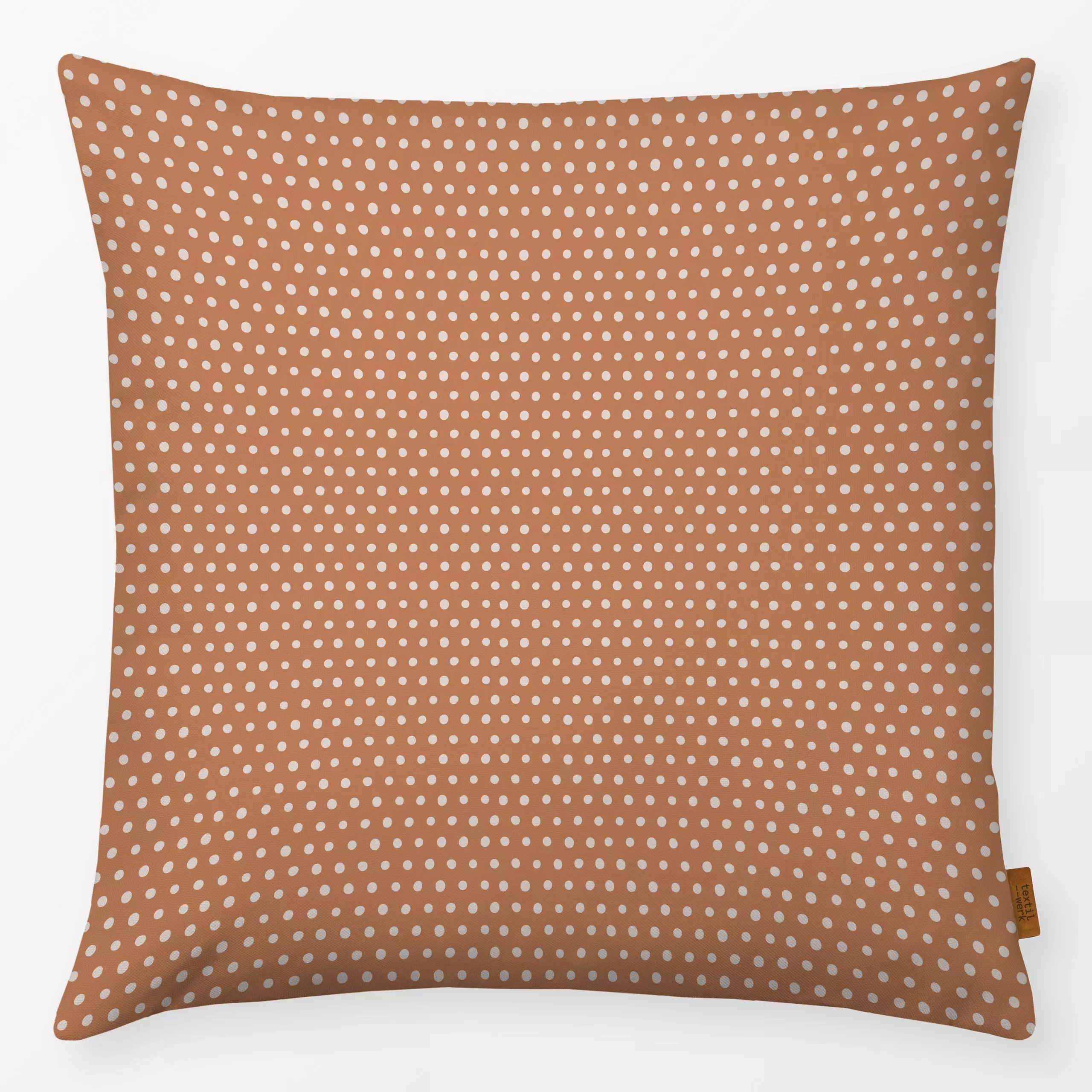 Kissen Dots boho - Symbole & Muster - von „Kathrin Woo"; boho, Punkte, kleingemustert, modern, Dots, Herbstdeko, gepunktet, ...